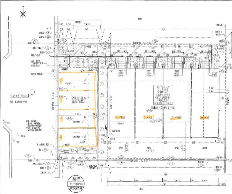 140484 LE CIELの駐車配置図