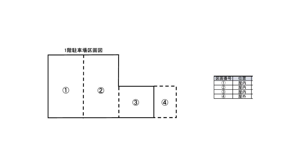 FL江平駐車場の駐車配置図