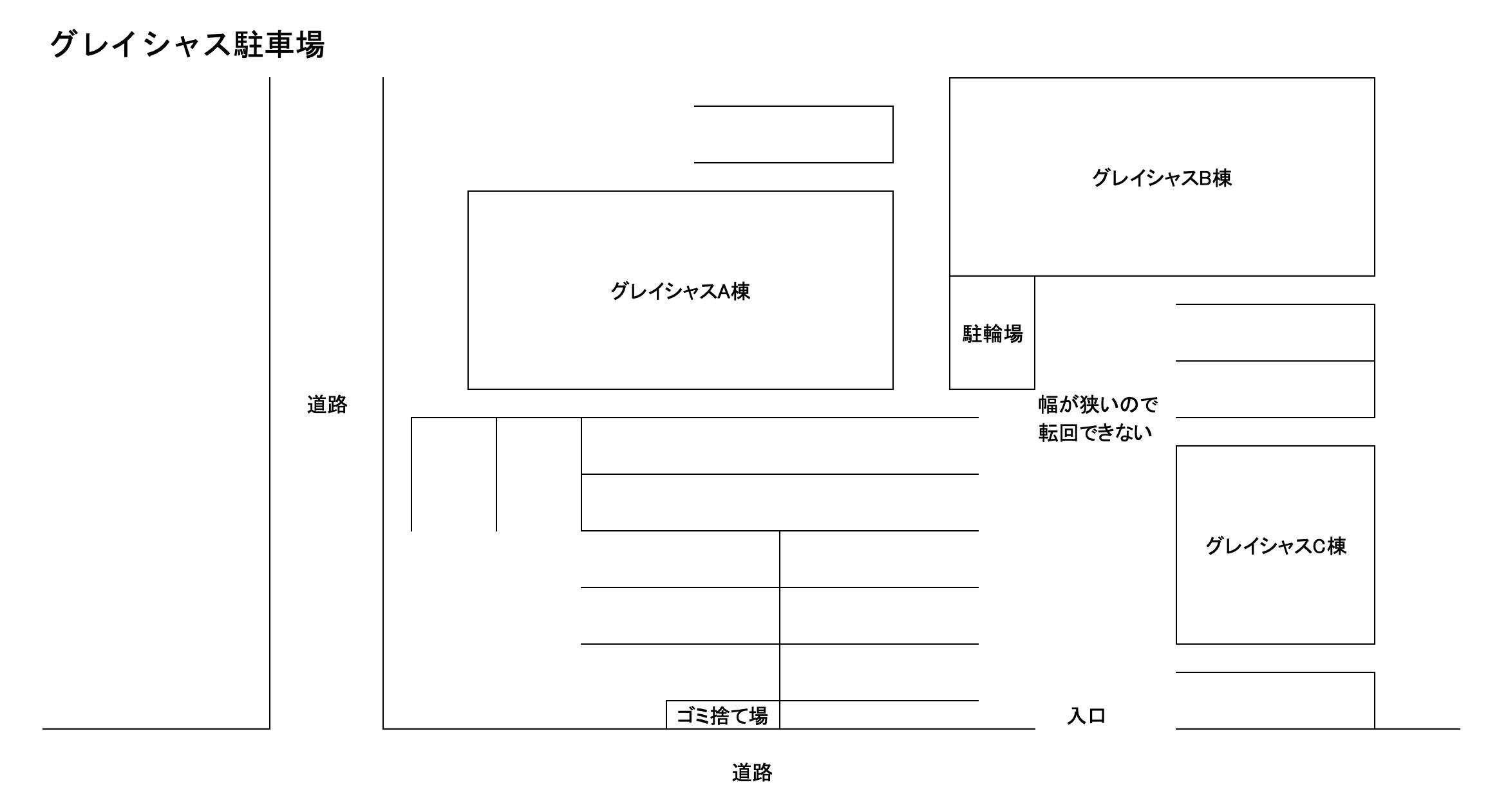 グレイシャスの駐車配置図