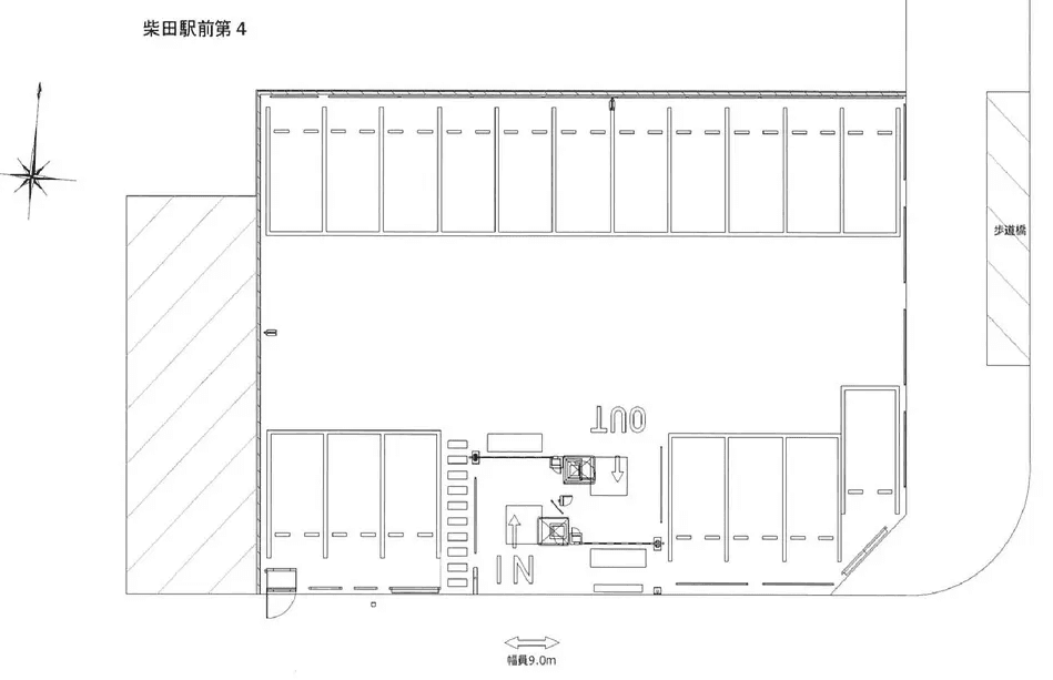 柴田駅前第4の駐車配置図