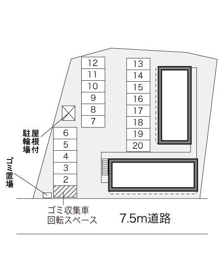 ALWAYS東根(29938)の駐車配置図