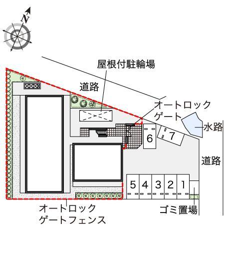 ルナ ルミエール与野(47459)の駐車配置図