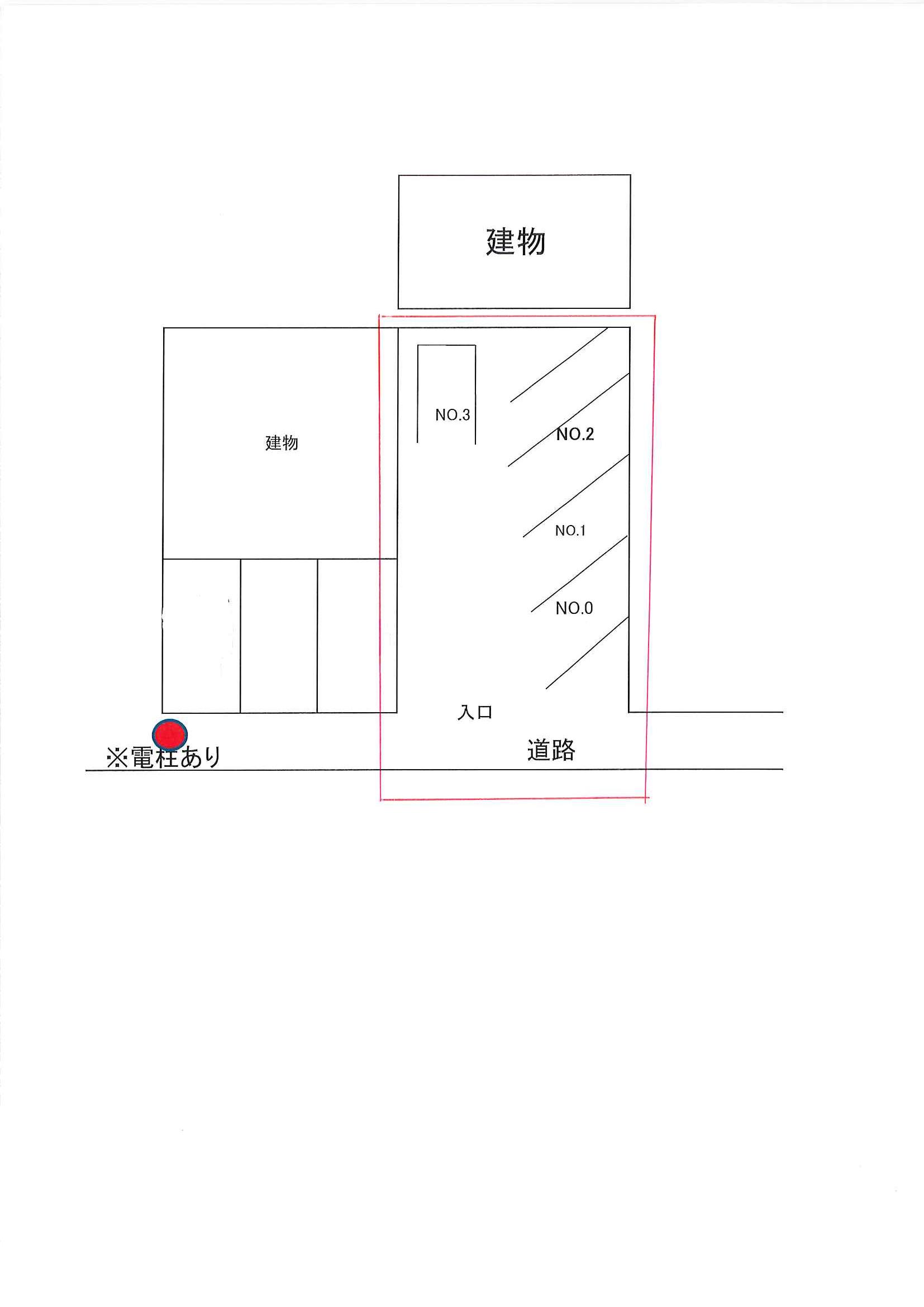 第一木村駐車場の駐車配置図