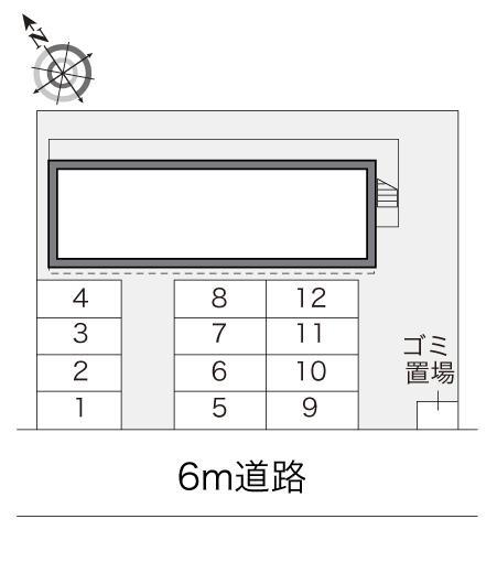 コンフォール(15537)の駐車配置図