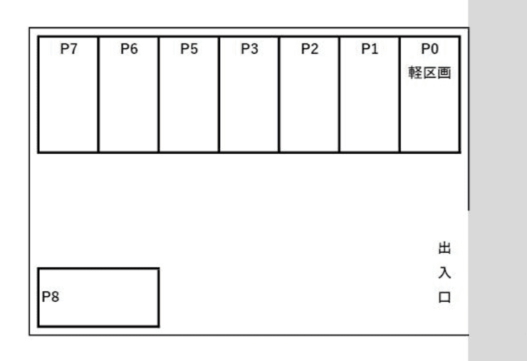 赤坂駐車場の駐車配置図