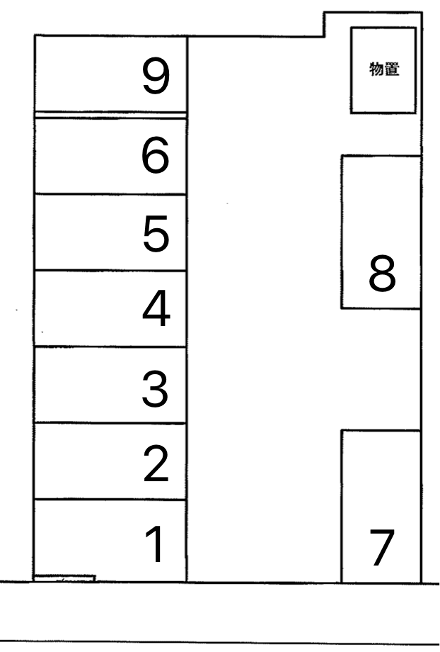 矢部4丁目駐車場の駐車配置図