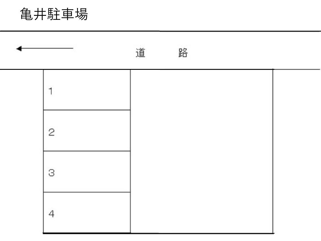 亀井駐車場の駐車配置図