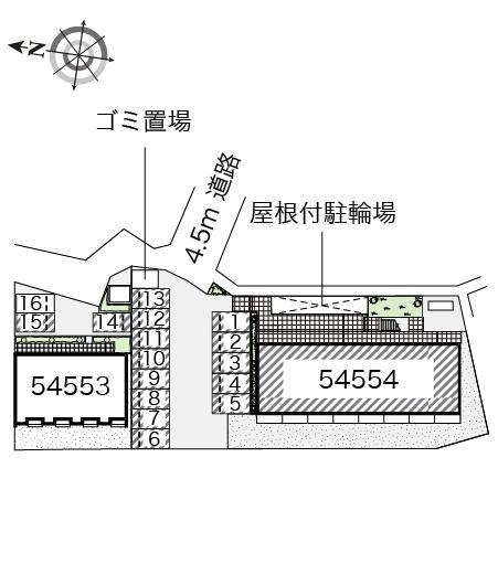 リバーサイドⅡ(54554)の駐車配置図