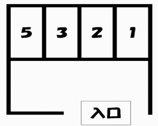 オサムPKの駐車配置図