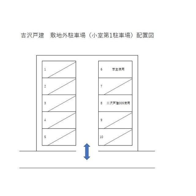 吉沢駐車場の駐車配置図