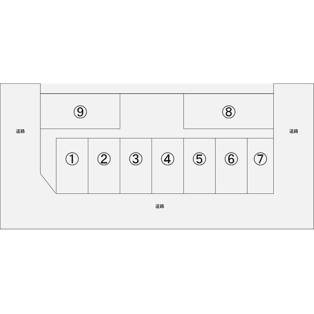 海老原月極駐車場の駐車配置図