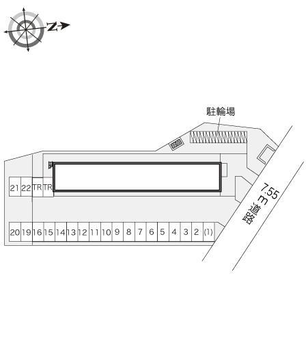 サンブライト(10835)の駐車配置図