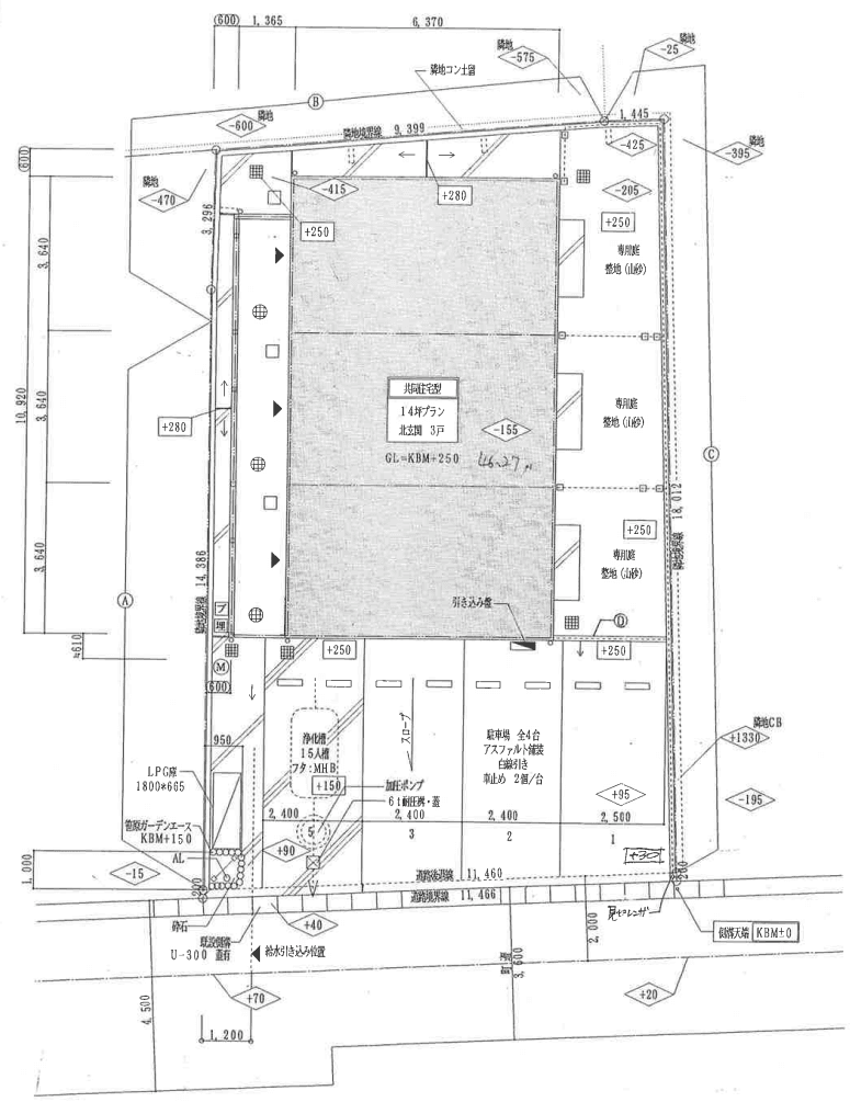 DUPLEX 国王380の駐車配置図