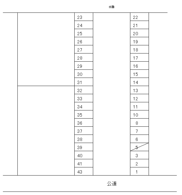 高橋パーキングの駐車配置図