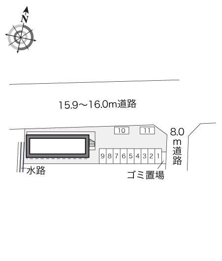 高月(16806)の駐車配置図