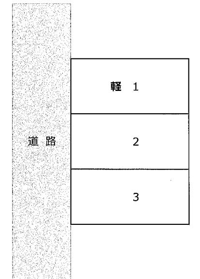 石川月極駐車場の駐車配置図