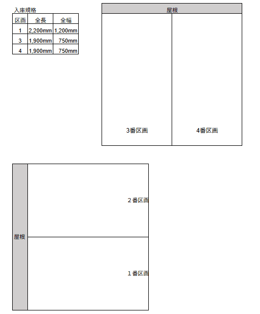 スムーズパーク池袋1丁目(バイク専用)の駐車配置図