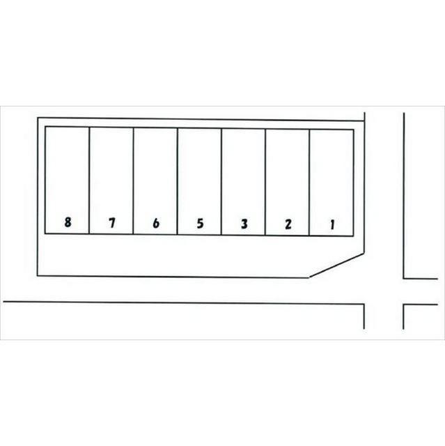 西金沢新町パーキングの駐車配置図