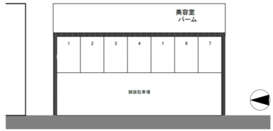 若林町 KW14 駐車場の駐車配置図