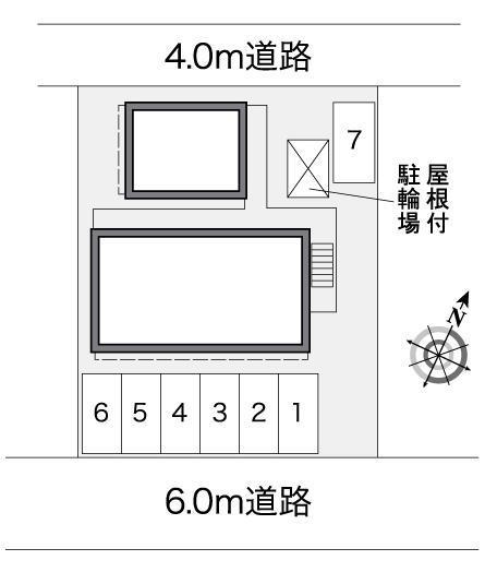 レークロード(27514)の駐車配置図