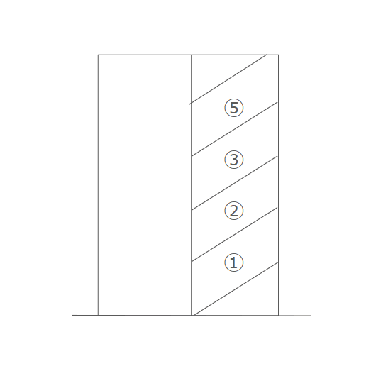 橘高貸駐車場の駐車配置図