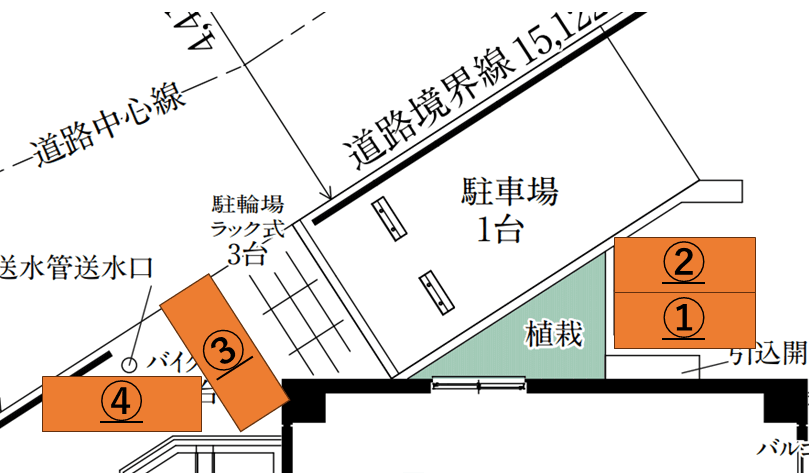 リヴシティ墨田の駐車配置図