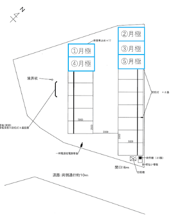 天竜川駅前第2の駐車配置図