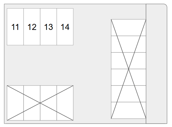 東湯里駐車場の駐車配置図