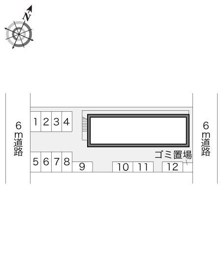 チャーム(12530)の駐車配置図