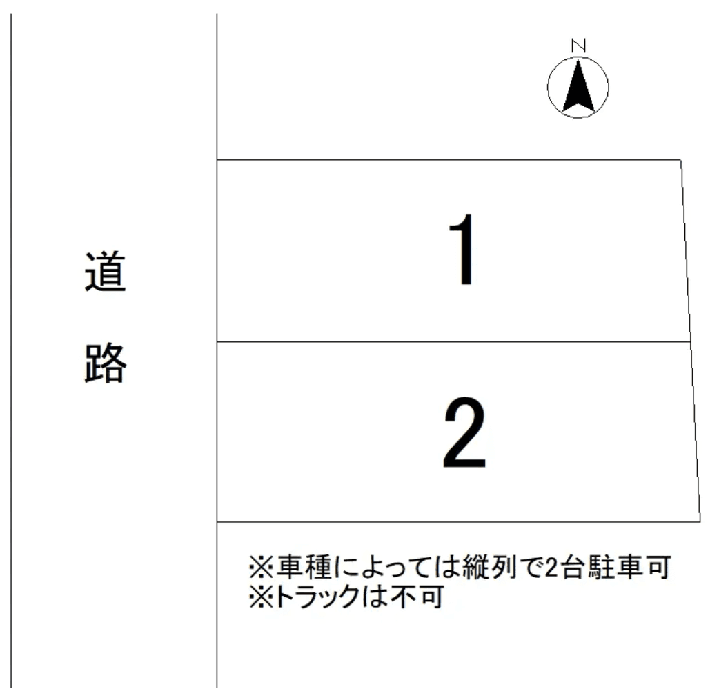 御殿山駐車場の駐車配置図