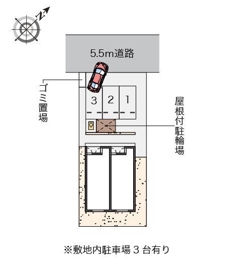 桔梗(47359)の駐車配置図