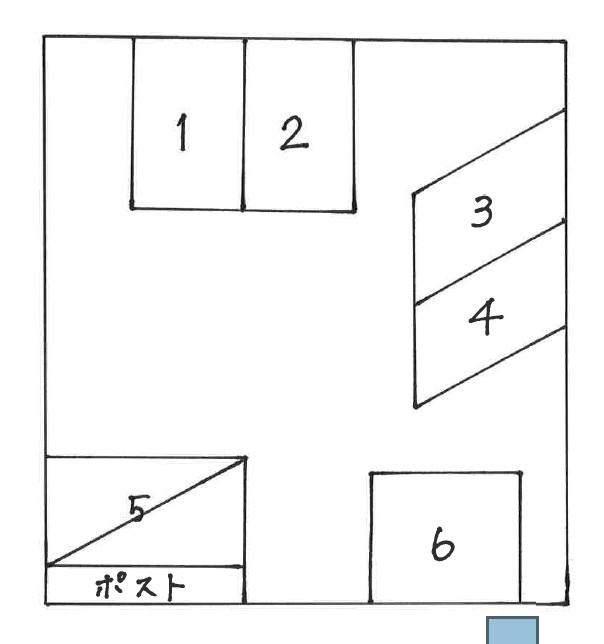 サンシャトースハラの駐車配置図