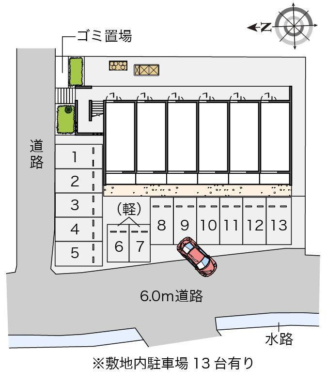 クレイノ縁(56896)の駐車配置図