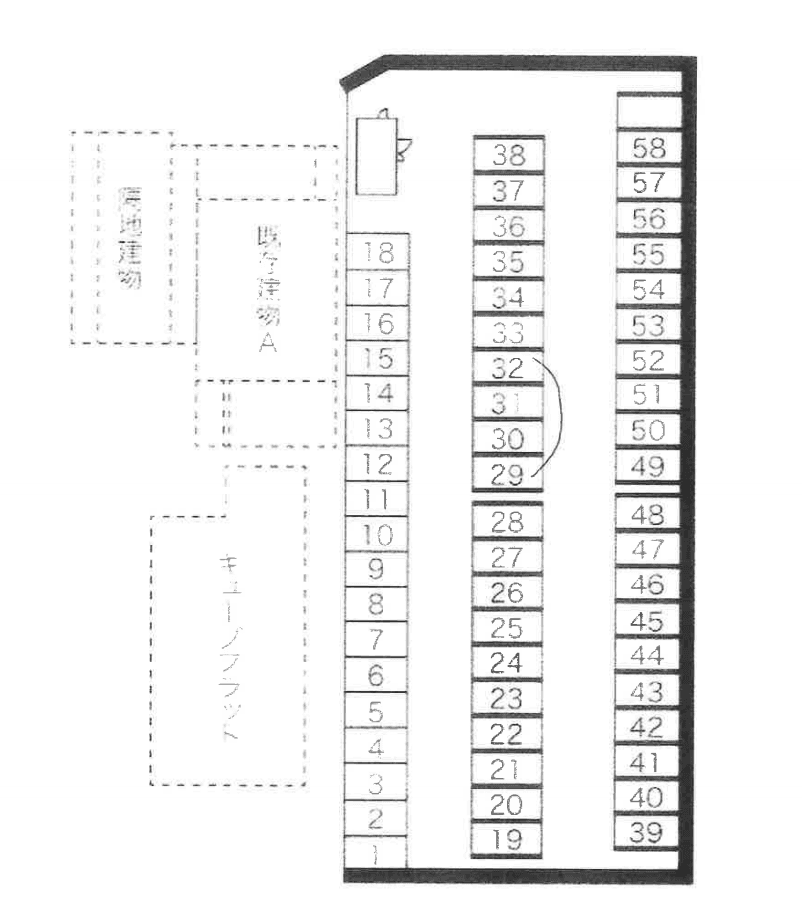 ALMAX PARKの駐車配置図