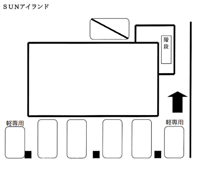 SUNアイランドの駐車配置図