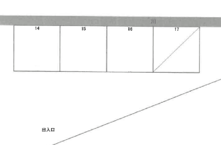 原Ⅱ(大場)駐車場の駐車配置図