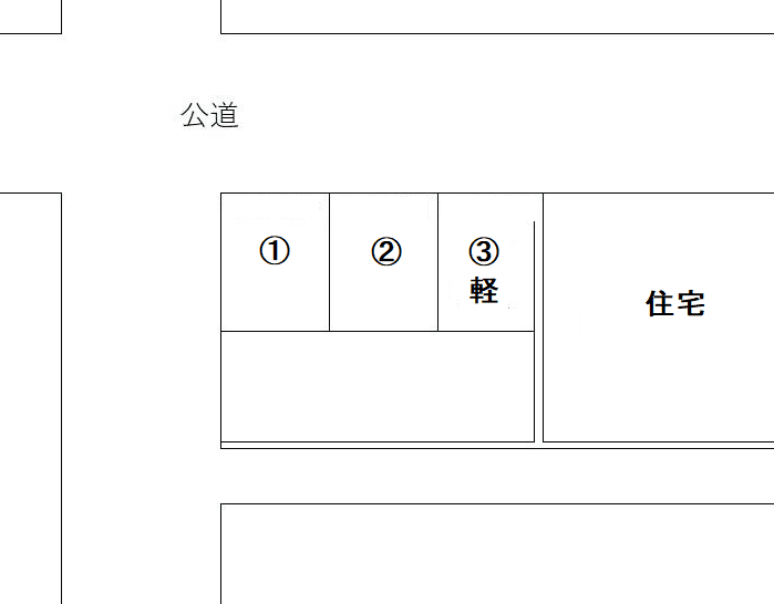 登戸町駐車場の駐車配置図