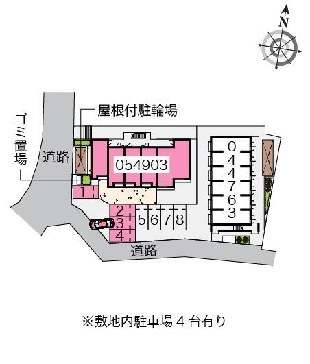小島(54903)の駐車配置図