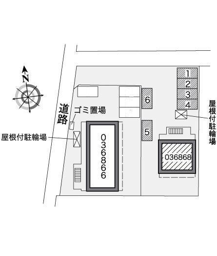 シティーD(36868)の駐車配置図