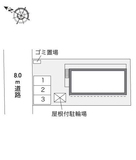 ソレイユ伏見(29972)の駐車配置図