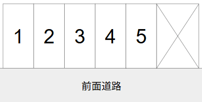 山崎駐車場の駐車配置図