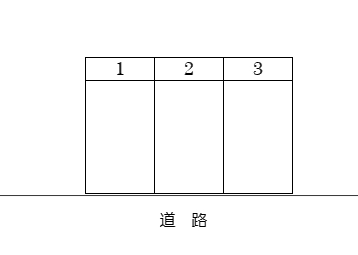 新井パーキングの駐車配置図