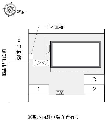 みのりビルⅡ(14785)の駐車配置図