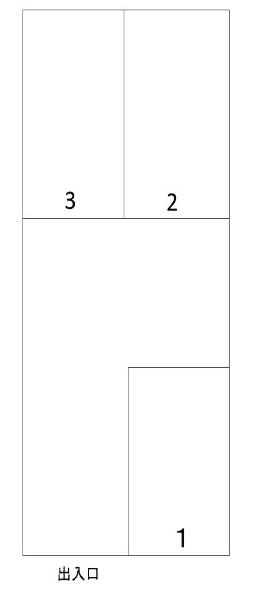 左内町・辻駐車場の駐車配置図