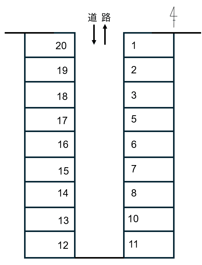P220の駐車配置図