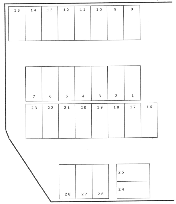 近見6丁目園田駐車場の駐車配置図