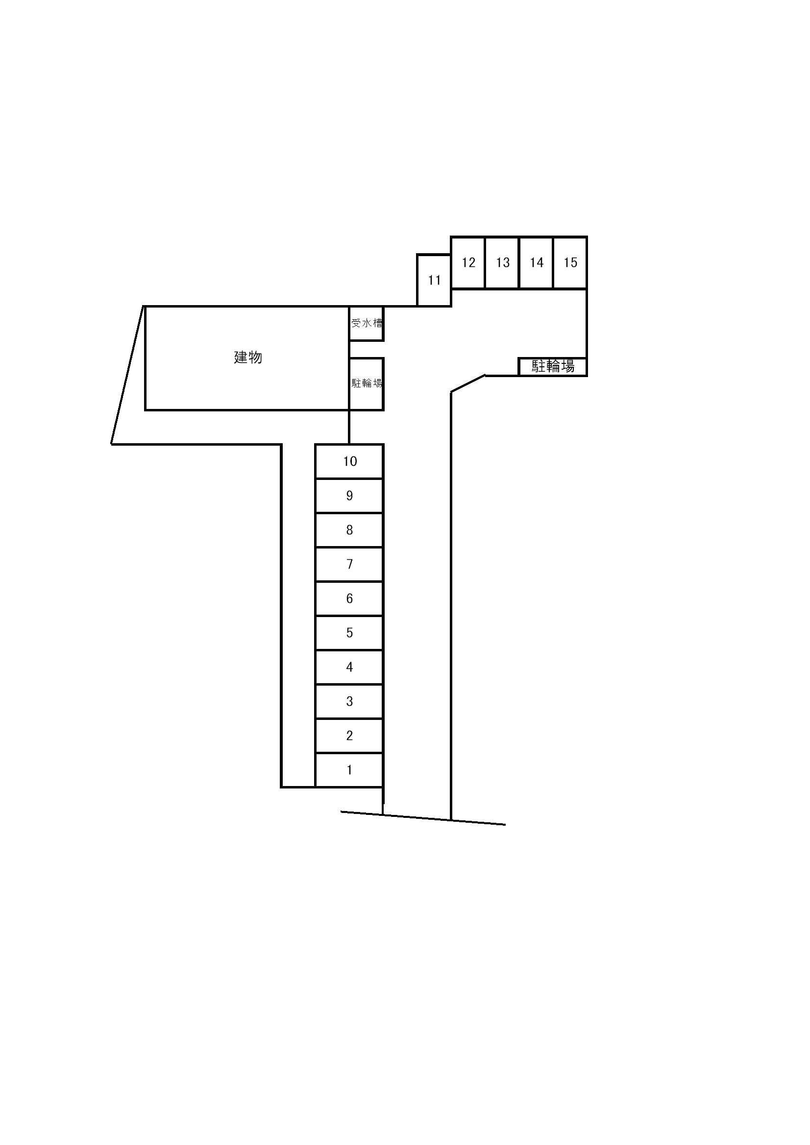 プロミネント駐車場の駐車配置図