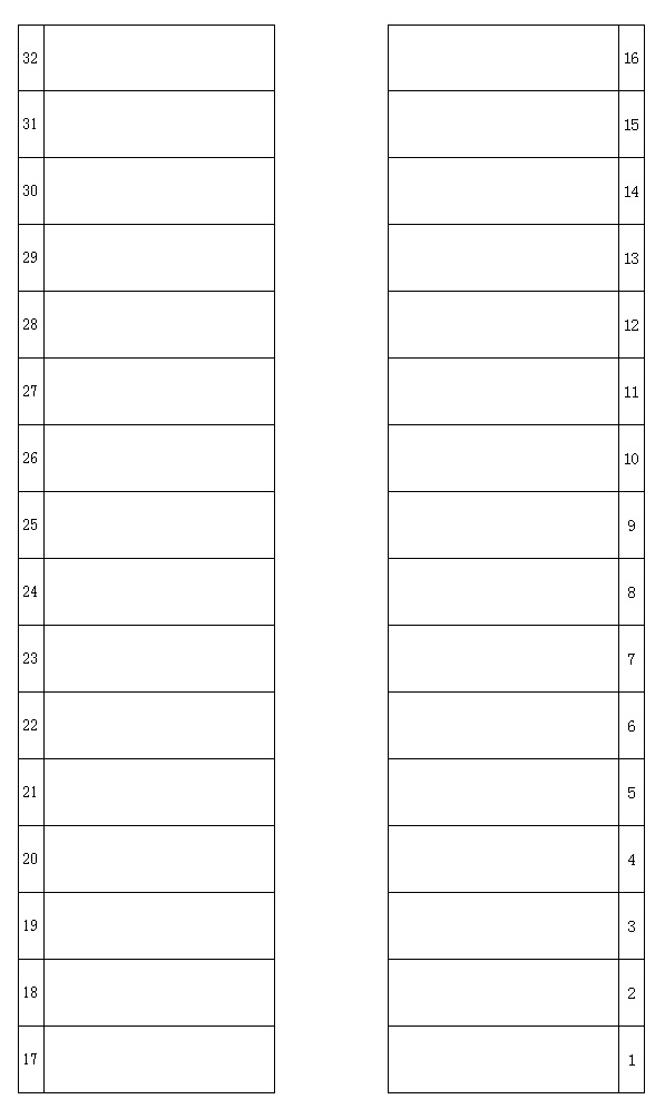 岡本駐車場の駐車配置図
