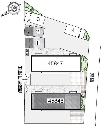 グレンジ藤塚Ⅱ(45848)の駐車配置図