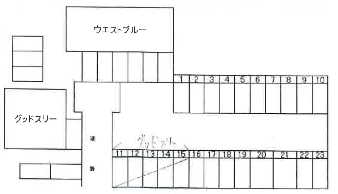 斉藤駐車場の駐車配置図